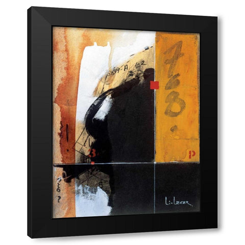 Intention Black Modern Wood Framed Art Print by Li-Leger, Don