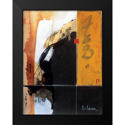 Intention Black Modern Wood Framed Art Print by Li-Leger, Don