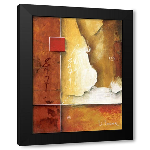 Pompeii Patterns Black Modern Wood Framed Art Print by Li-Leger, Don