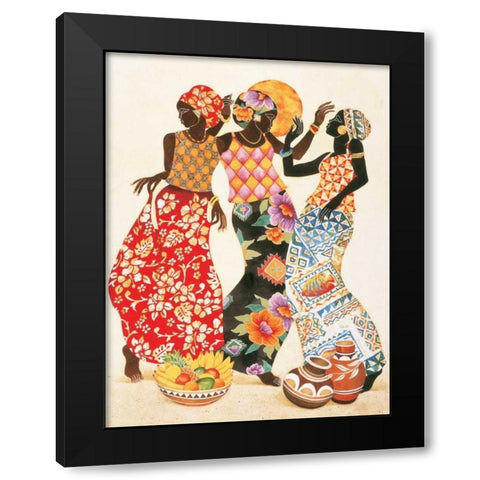 Jubilation Black Modern Wood Framed Art Print with Double Matting by Mallett, Keith