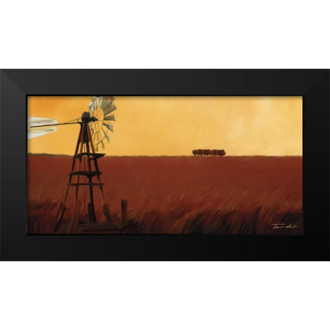 Homeland II Black Modern Wood Framed Art Print by Venter, Tandi