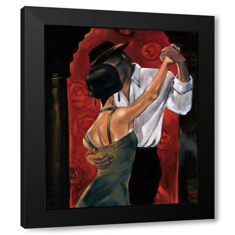Spanish Heat Black Modern Wood Framed Art Print by Biddle, Trish