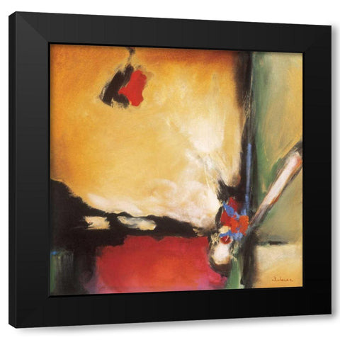 Apollo Black Modern Wood Framed Art Print with Double Matting by Li-Leger, Noah