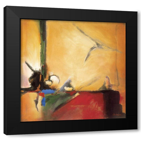 Winged Victory Black Modern Wood Framed Art Print with Double Matting by Li-Leger, Noah