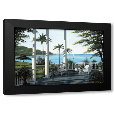 Caribbean Comfort Black Modern Wood Framed Art Print by Saunders, Bill