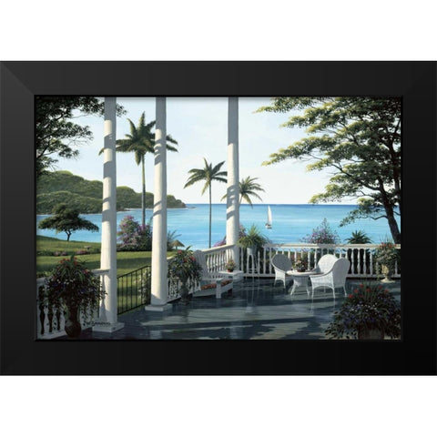Caribbean Comfort Black Modern Wood Framed Art Print by Saunders, Bill