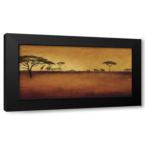 Serengeti I Black Modern Wood Framed Art Print with Double Matting by Venter, Tandi