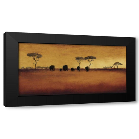 Serengeti II Black Modern Wood Framed Art Print with Double Matting by Venter, Tandi