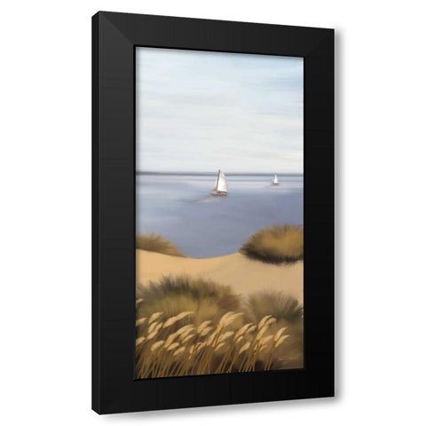 Afternoon Escape Black Modern Wood Framed Art Print by Venter, Tandi