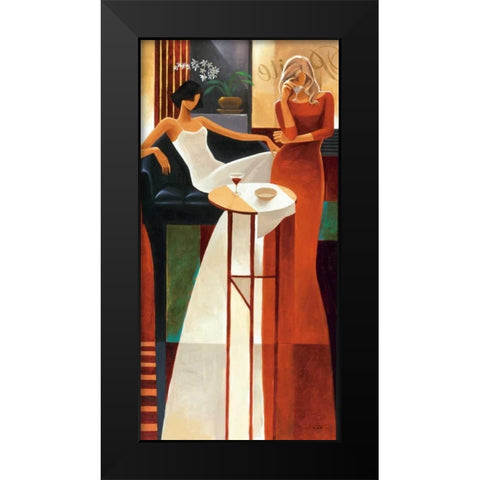 Les Anges Black Modern Wood Framed Art Print by Mallett, Keith