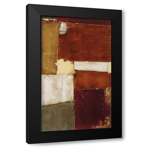 Linear Conversations II Black Modern Wood Framed Art Print with Double Matting by Johnson, Marc