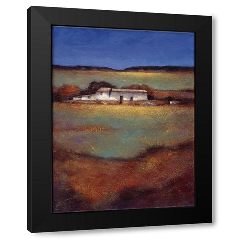 Days Beginning Black Modern Wood Framed Art Print by Wong, Joseph