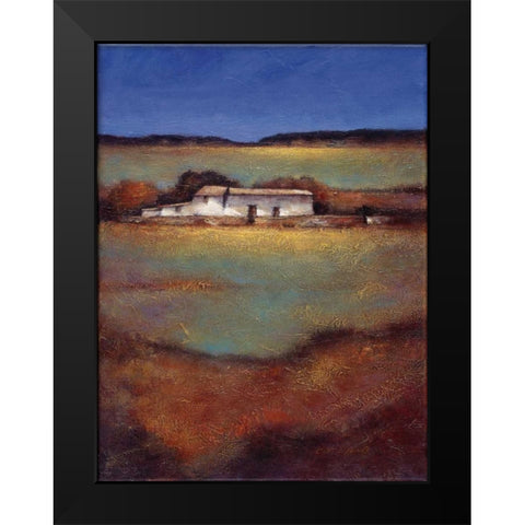 Days Beginning Black Modern Wood Framed Art Print by Wong, Joseph