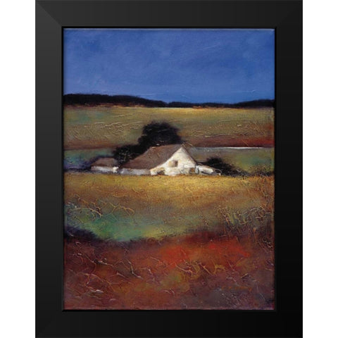 Silent Morning Black Modern Wood Framed Art Print by Wong, Joseph