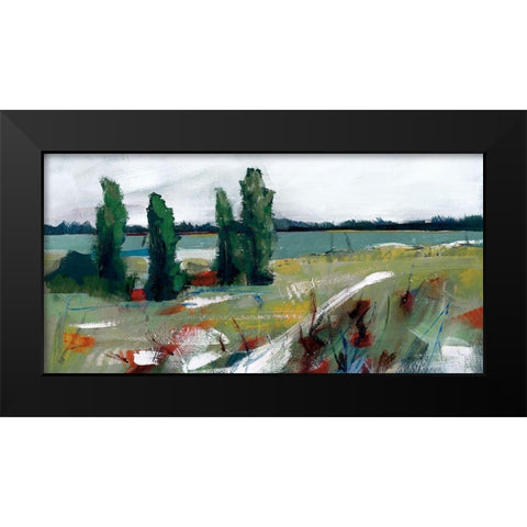 Seasons Of Change I Black Modern Wood Framed Art Print by Fitzsimmons, A.
