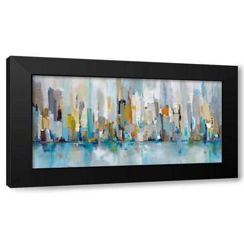 City Beat Black Modern Wood Framed Art Print with Double Matting by Jackson, Victoria