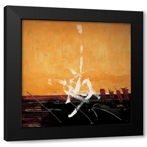 Morning Hopes Black Modern Wood Framed Art Print by Amat, Antoni