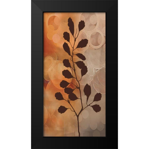 Flora I Black Modern Wood Framed Art Print by Aparicio, Edward