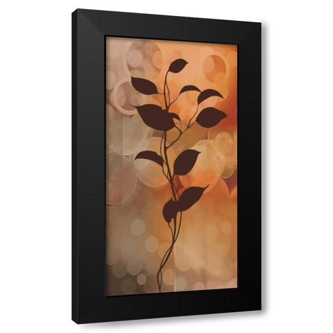 Flora II Black Modern Wood Framed Art Print by Aparicio, Edward