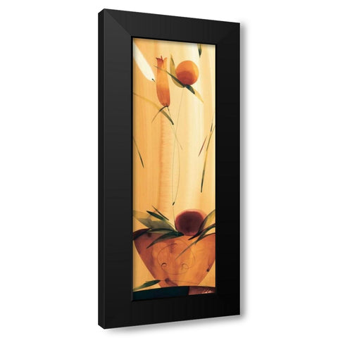 Slender Florals I Black Modern Wood Framed Art Print by Abellan, Lola