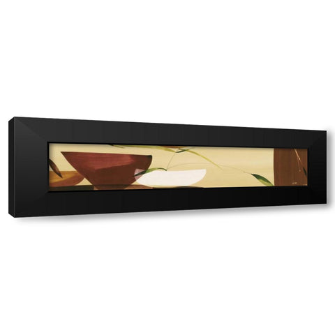 Sencillez Oriental II Black Modern Wood Framed Art Print with Double Matting by Abellan, Lola