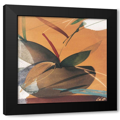 Summertime II Black Modern Wood Framed Art Print by Abellan, Lola