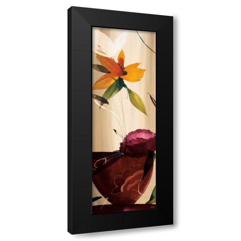 My Favorite Bouquet II Black Modern Wood Framed Art Print by Abellan, Lola
