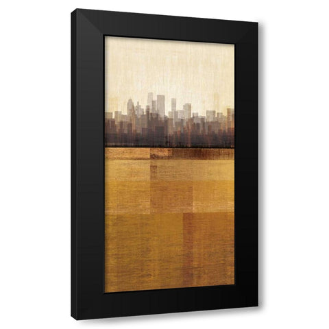 Metropolitan Jewel-Box - Topaz Black Modern Wood Framed Art Print by Amori