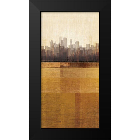 Metropolitan Jewel-Box - Topaz Black Modern Wood Framed Art Print by Amori