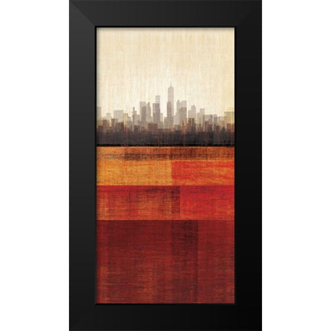 Metropolitan Jewel-Box - Ruby Black Modern Wood Framed Art Print by Amori