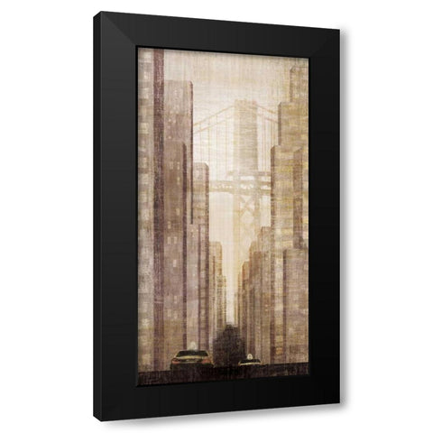 Departures Black Modern Wood Framed Art Print with Double Matting by Amori