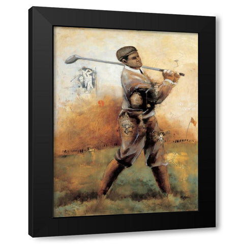 Birdie Black Modern Wood Framed Art Print by Azim, Roya