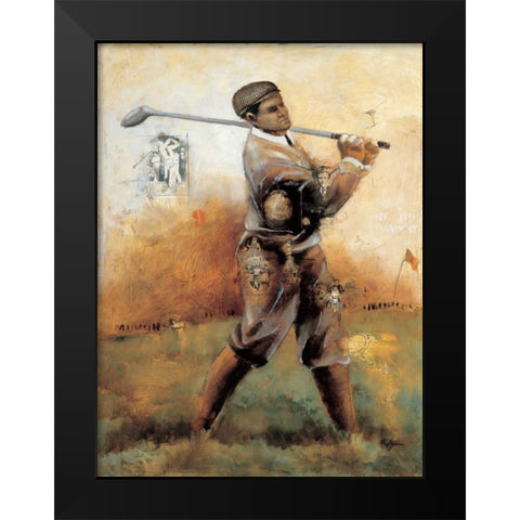 Birdie Black Modern Wood Framed Art Print by Azim, Roya