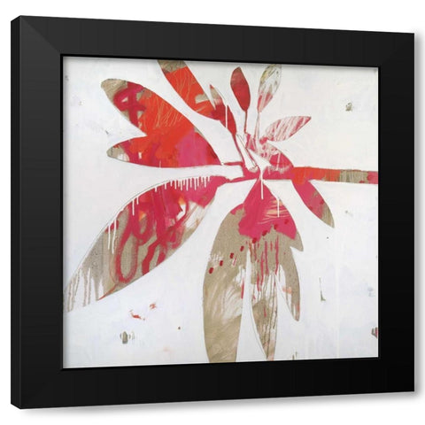 Tropical Landscape I Black Modern Wood Framed Art Print with Double Matting by Bredvik, Brenda K.