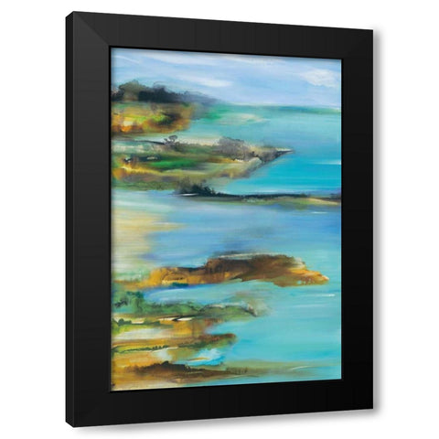 Far and Away Black Modern Wood Framed Art Print with Double Matting by Brenner, Deborah