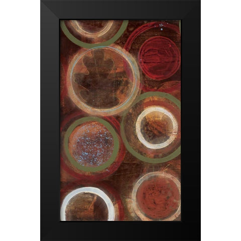 Natures Spheres I Black Modern Wood Framed Art Print by Bernsen, Leslie