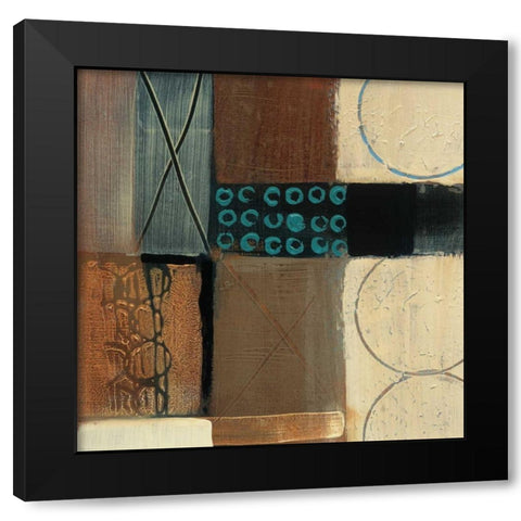Circumference Black Modern Wood Framed Art Print with Double Matting by Bernsen, Leslie