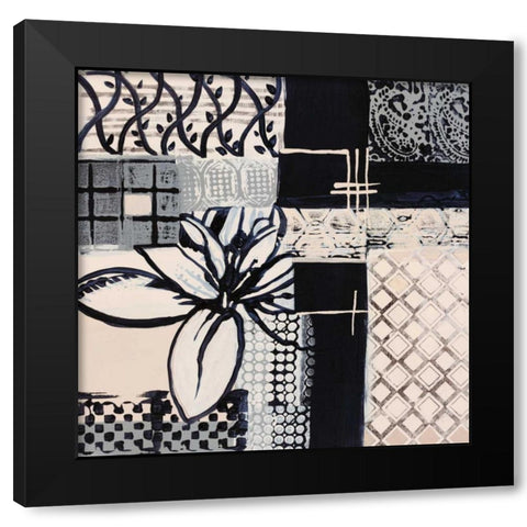 Natures Patterns I Black Modern Wood Framed Art Print with Double Matting by Bernsen, Leslie