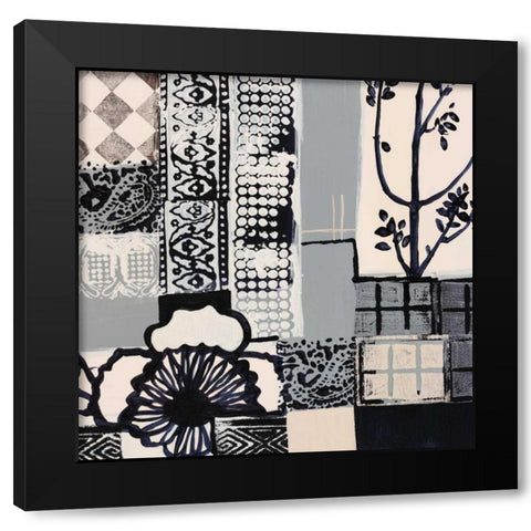 Natures Patterns II Black Modern Wood Framed Art Print by Bernsen, Leslie