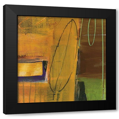Still Leaf Black Modern Wood Framed Art Print with Double Matting by Bernsen, Leslie