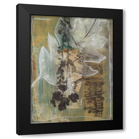 Leaf Luminescence I Black Modern Wood Framed Art Print by Bernsen, Leslie