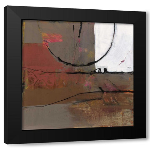 White Resonance I Black Modern Wood Framed Art Print by Bernsen, Leslie