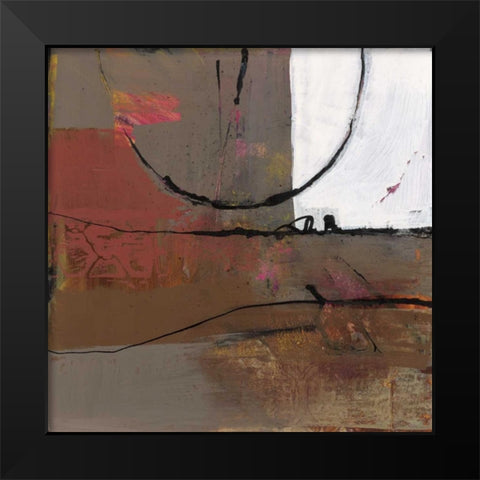 White Resonance I Black Modern Wood Framed Art Print by Bernsen, Leslie