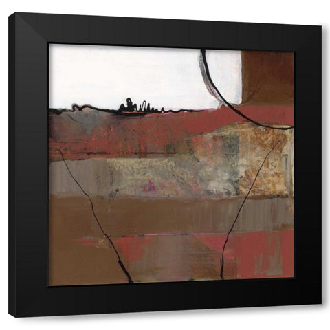 White Resonance II Black Modern Wood Framed Art Print with Double Matting by Bernsen, Leslie