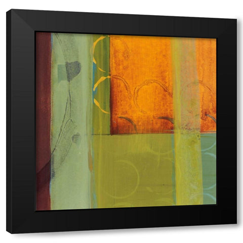 Kaleidoscope Rotations I Black Modern Wood Framed Art Print with Double Matting by Bernsen, Leslie