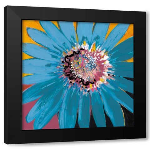 Sunshine Flower II Black Modern Wood Framed Art Print with Double Matting by Bernsen, Leslie