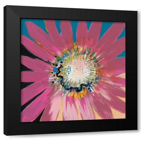 Sunshine Flower III Black Modern Wood Framed Art Print by Bernsen, Leslie