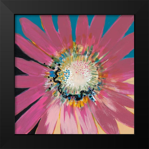 Sunshine Flower III Black Modern Wood Framed Art Print by Bernsen, Leslie
