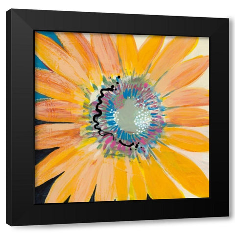 Sunshine Flower IV Black Modern Wood Framed Art Print by Bernsen, Leslie