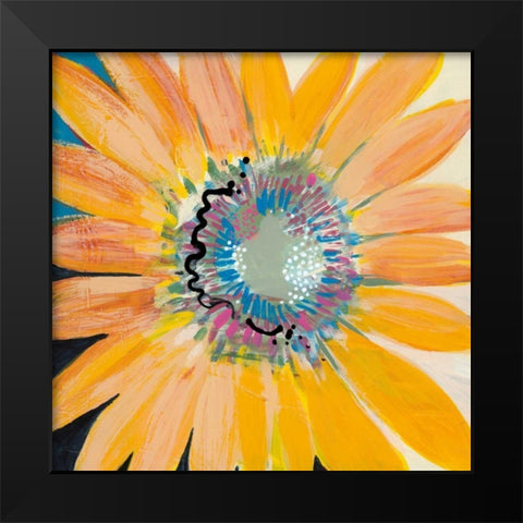 Sunshine Flower IV Black Modern Wood Framed Art Print by Bernsen, Leslie